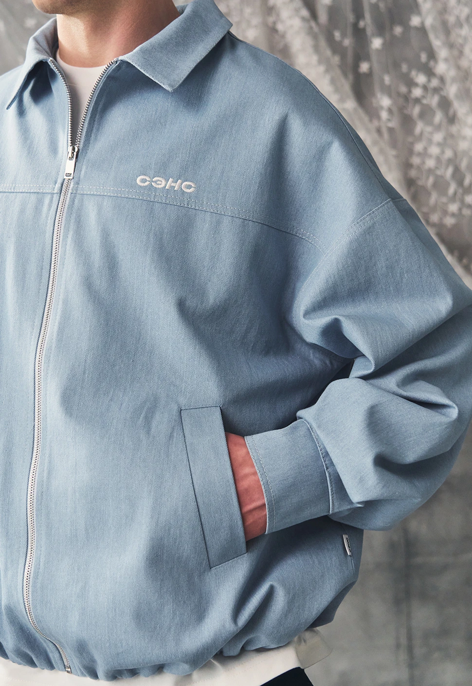 Куртка "Denim" небесно-голубая мужская
