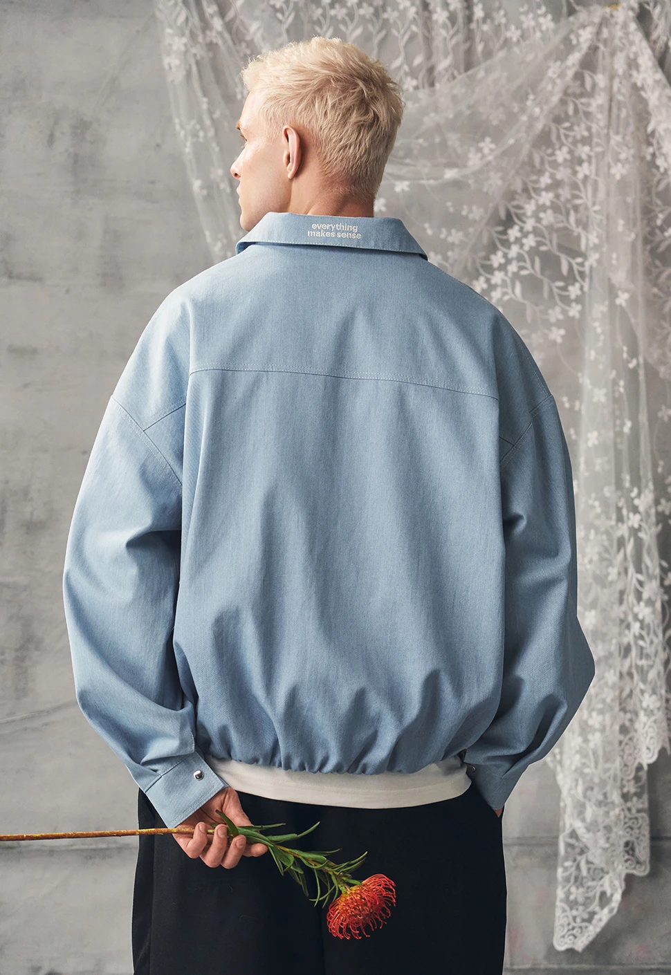 Куртка "Denim" небесно-голубая мужская