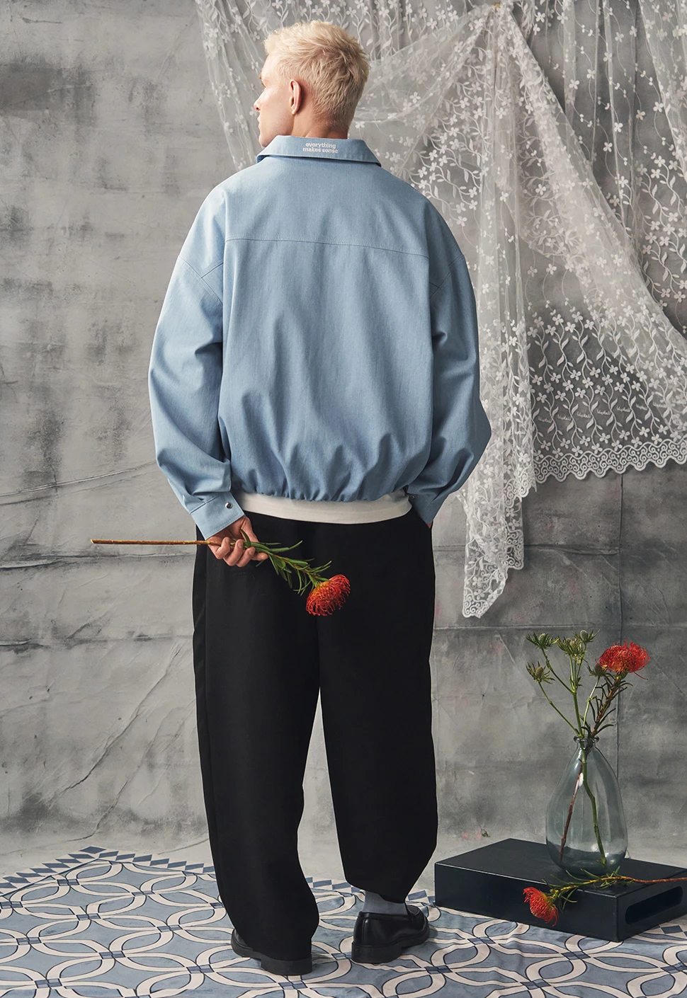 Куртка "Denim" небесно-голубая мужская