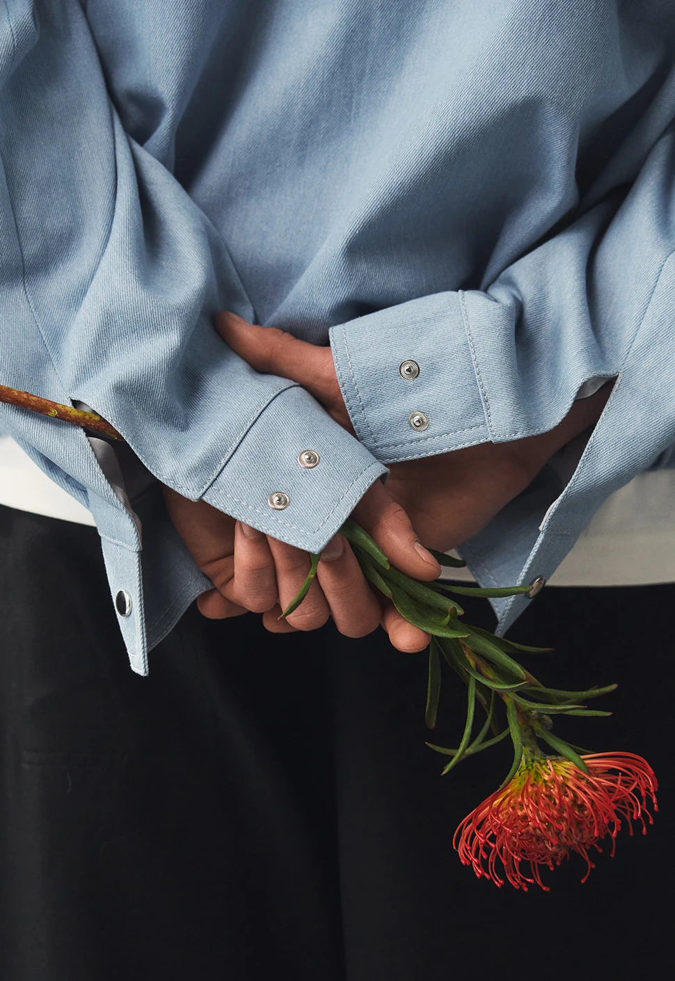 Куртка "Denim" небесно-голубая мужская