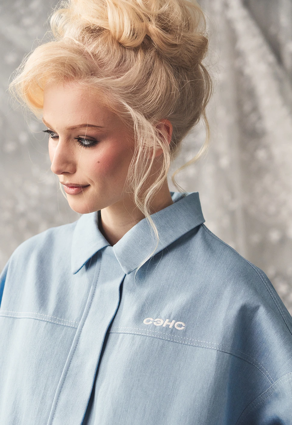 Куртка "Denim" небесно-голубая женская