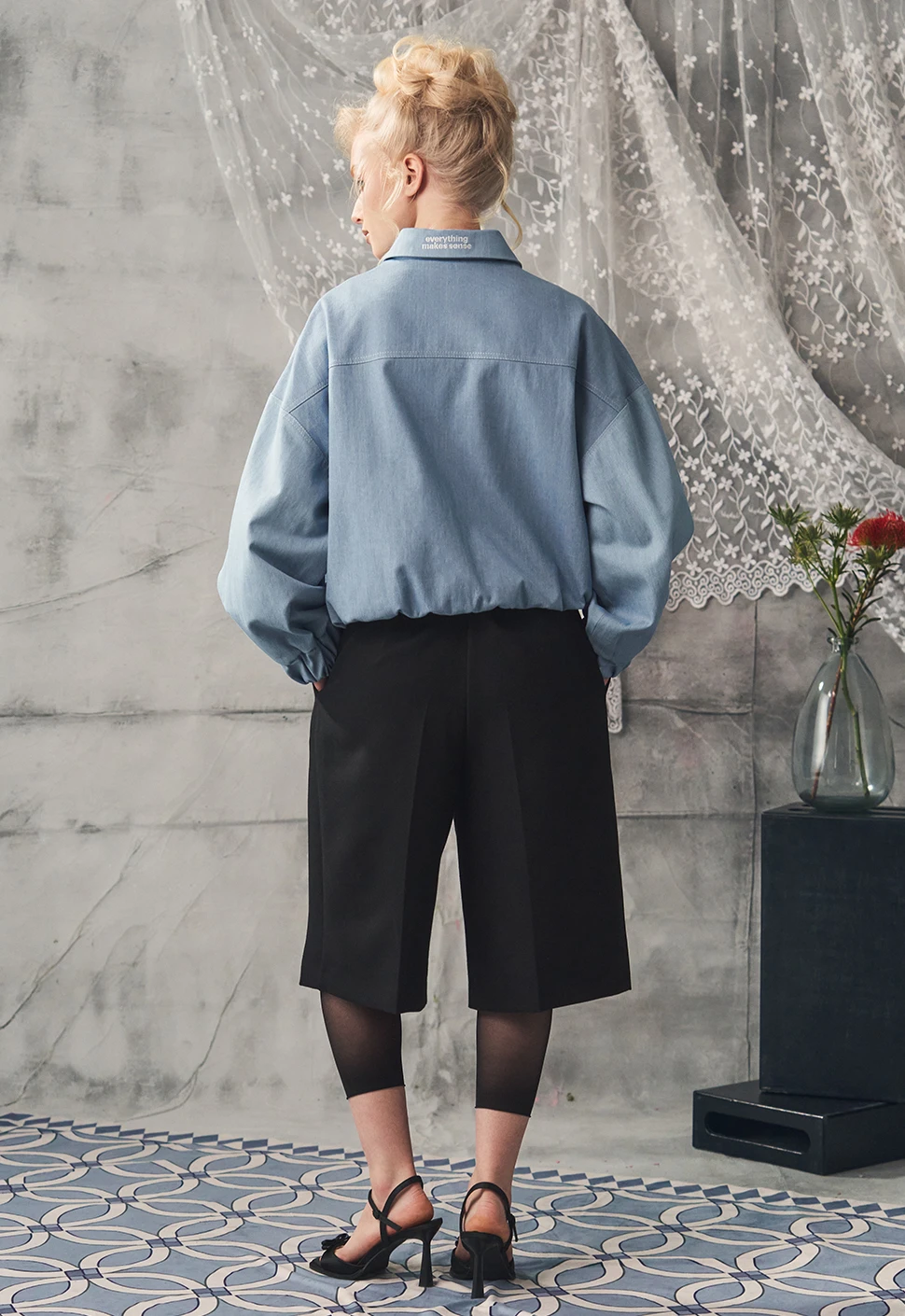 Куртка "Denim" небесно-голубая женская