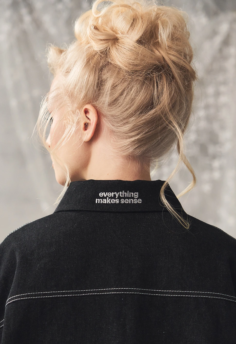 Куртка "Denim" черная женская