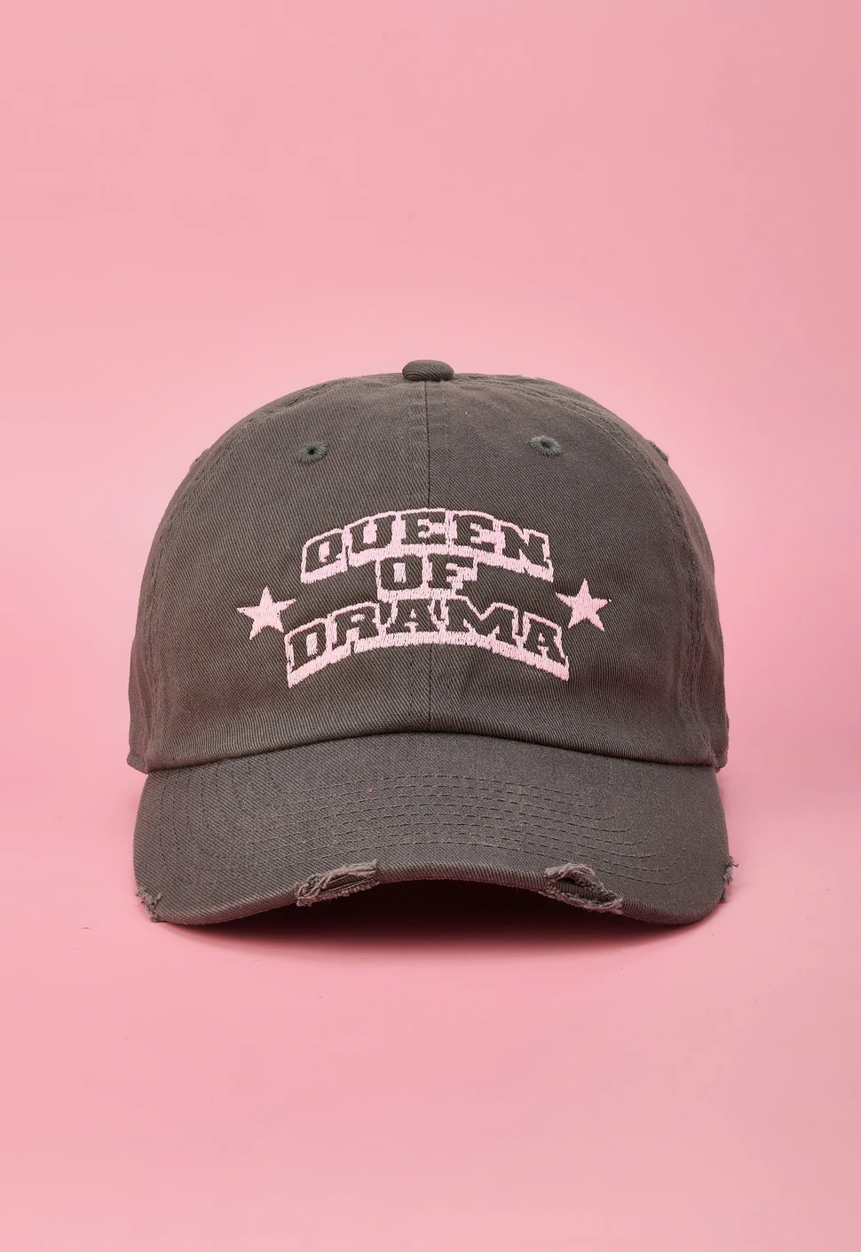 Бейсболка "Queen of drama" серая