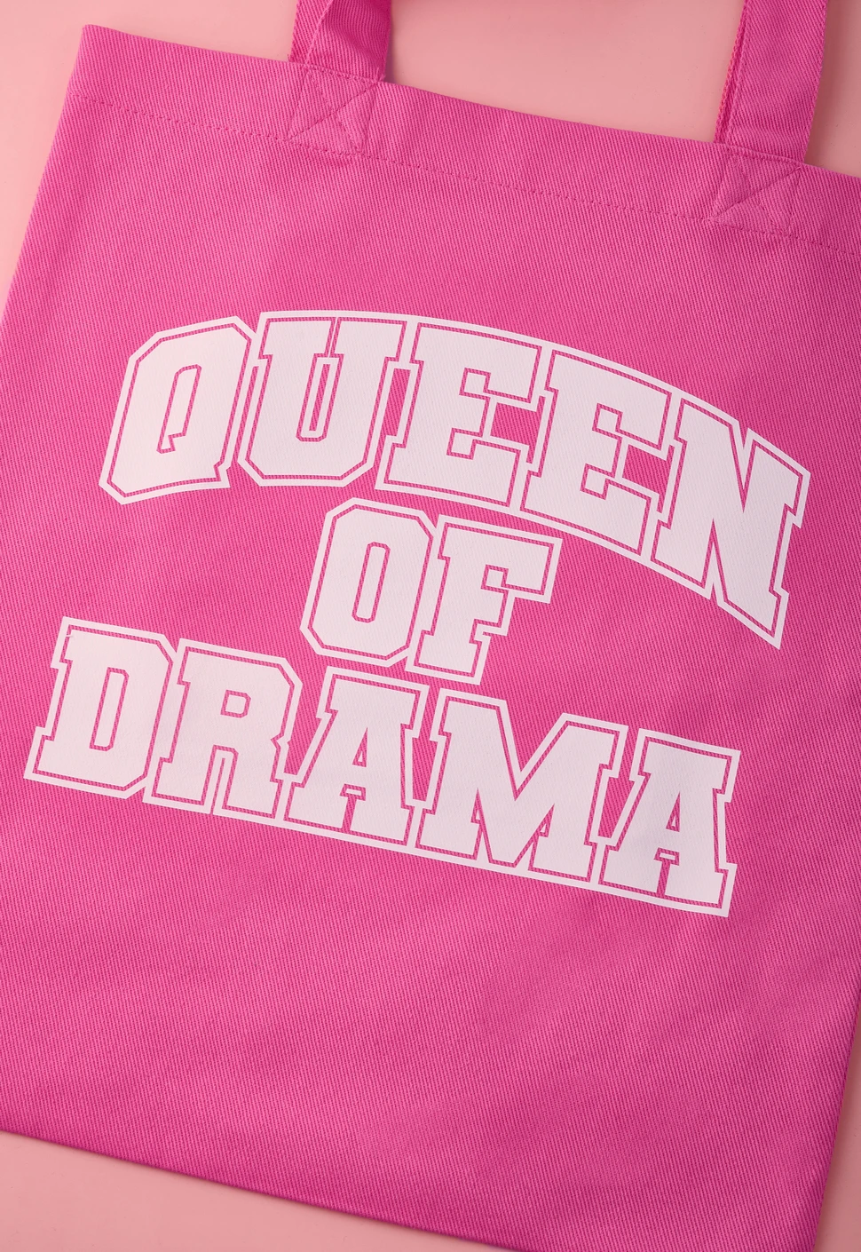 Шоппер "Queen of drama" розовый