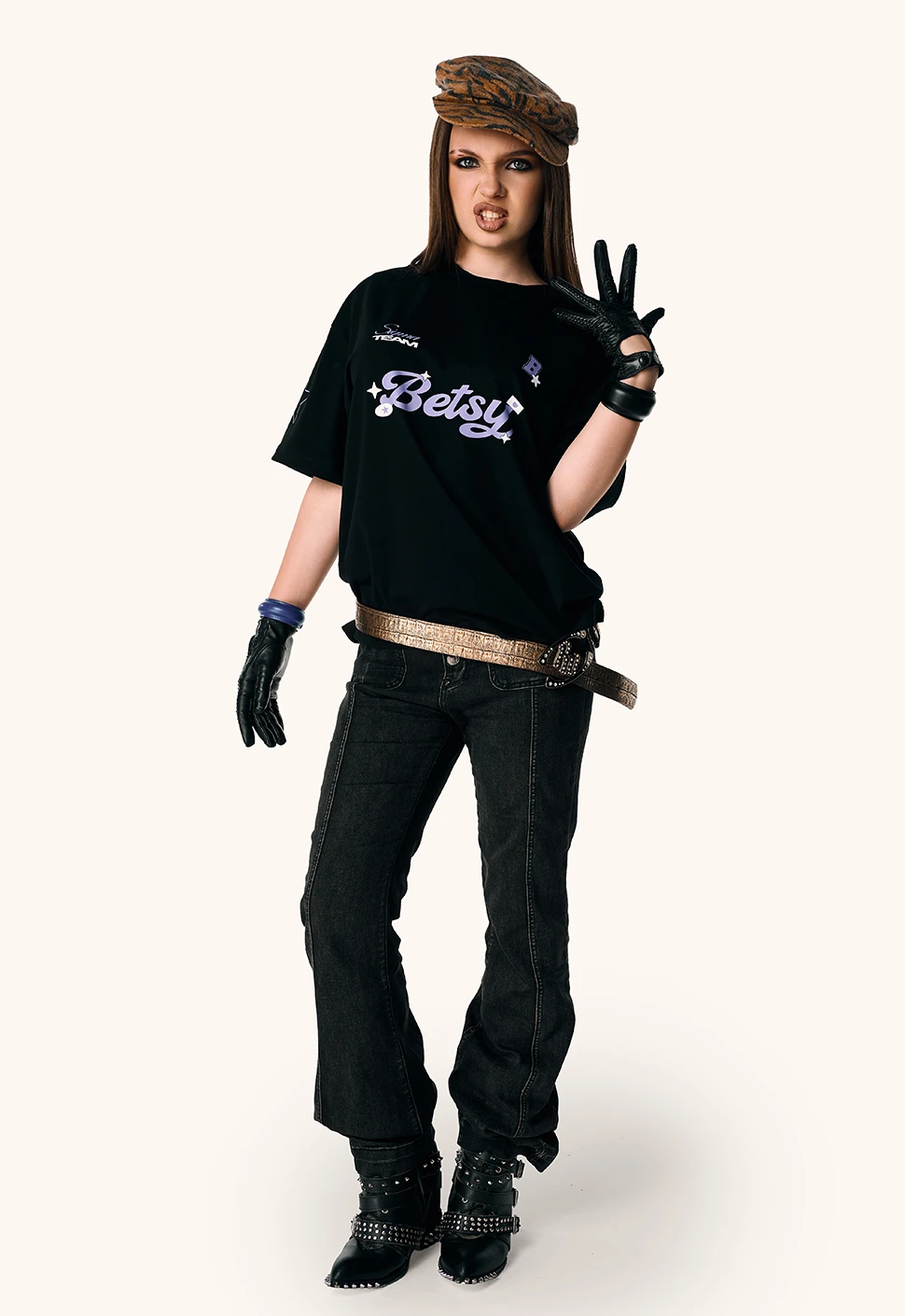 Футболка "Betsy club" чёрная