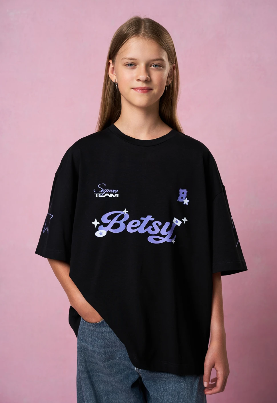 Футболка "Betsy club" чёрная