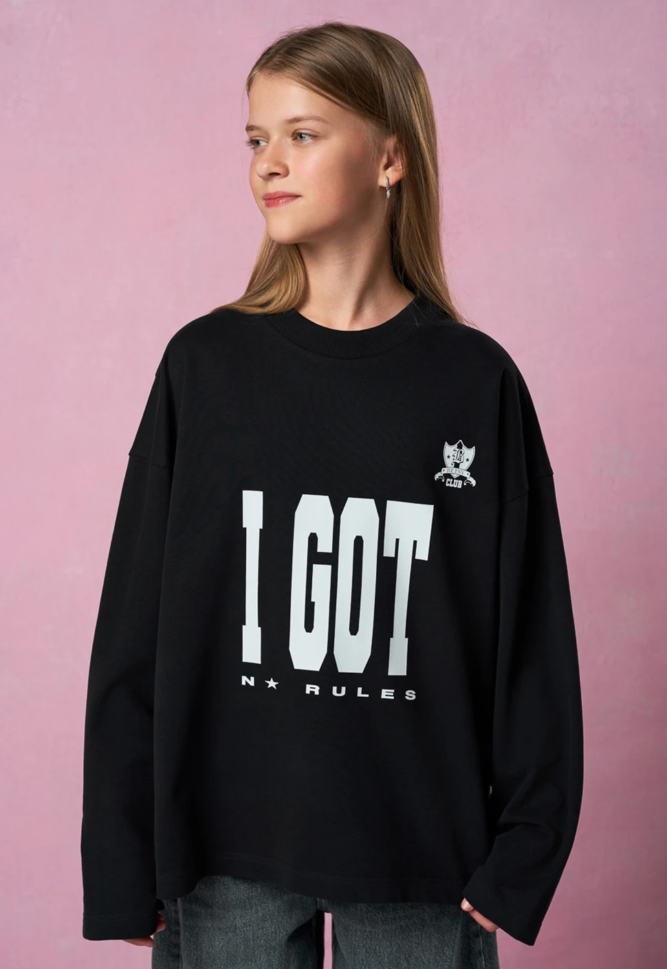 Лонгслив "I GOT" чёрный